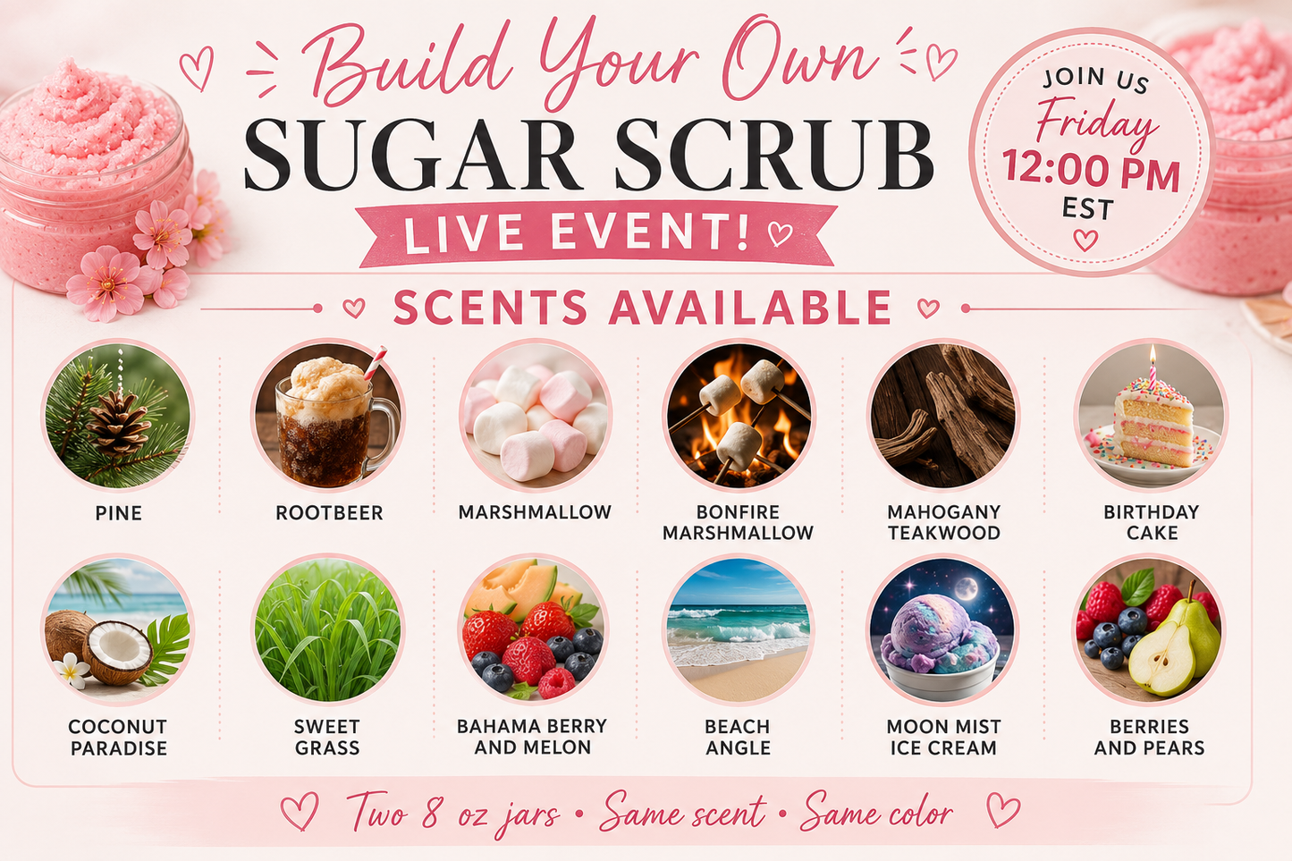 Build your own sugar scrub