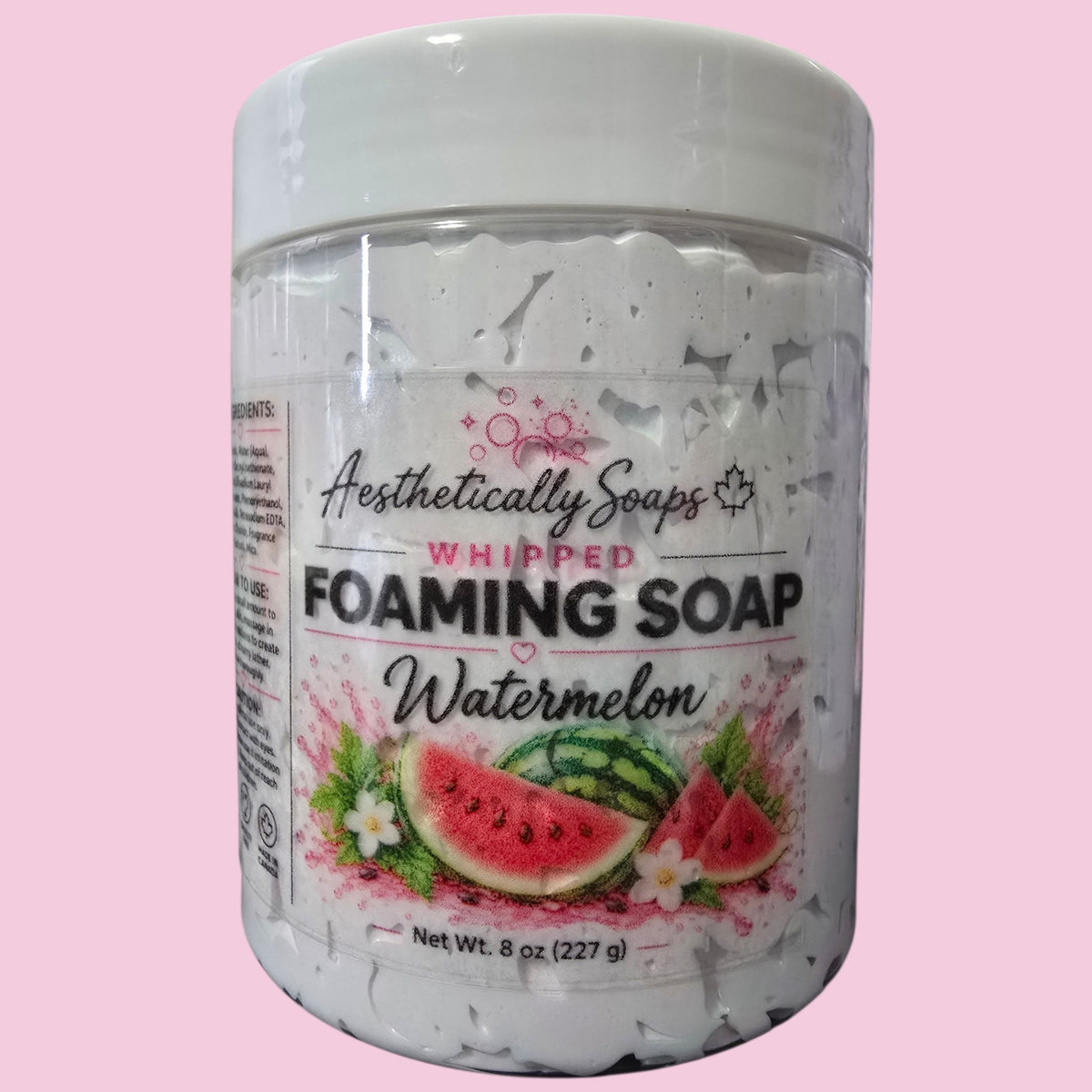 Whipped foaming soap