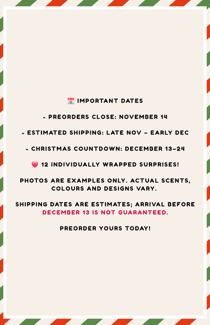 PRE ORDER ONLY ADVENT CALENDAR
