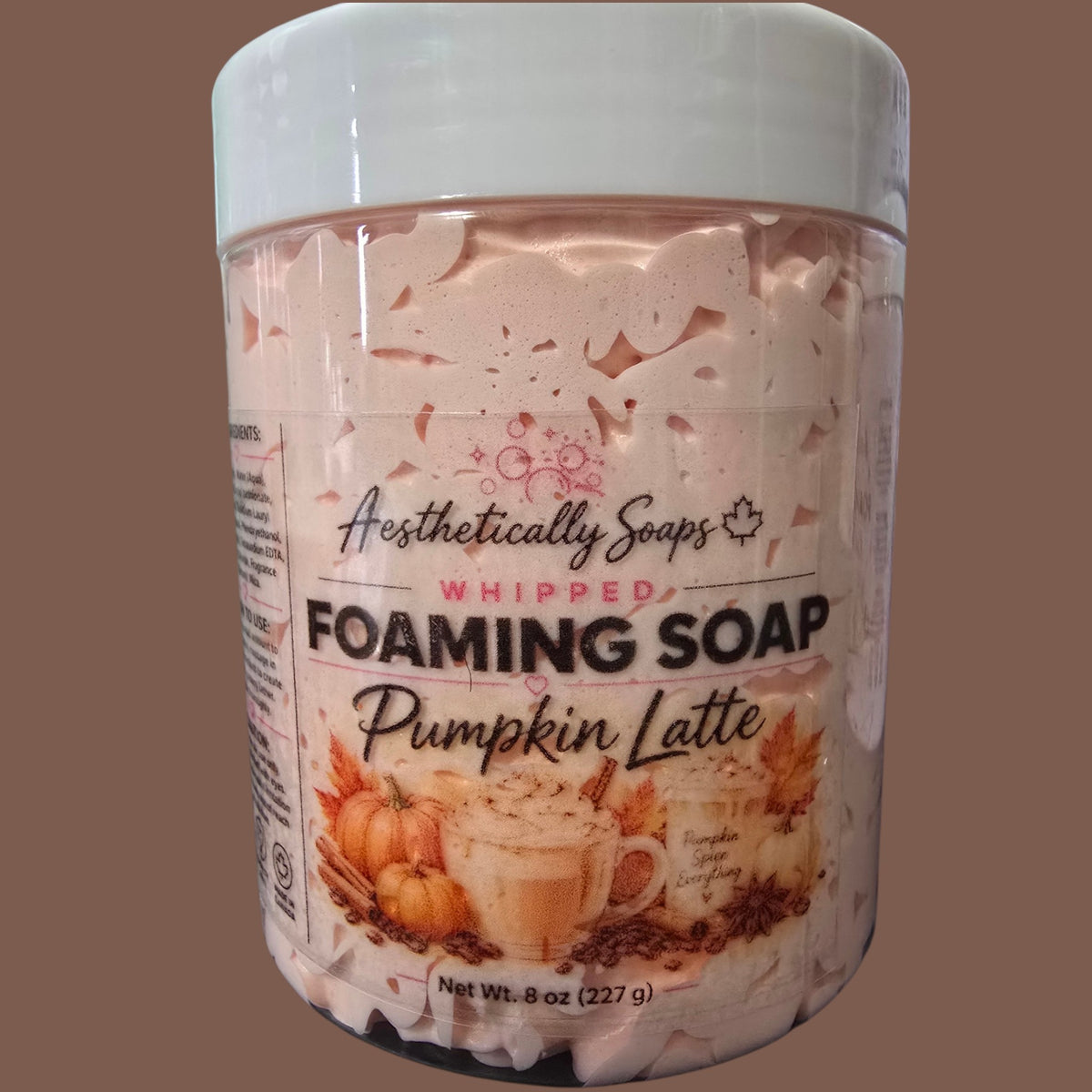 Whipped foaming soap