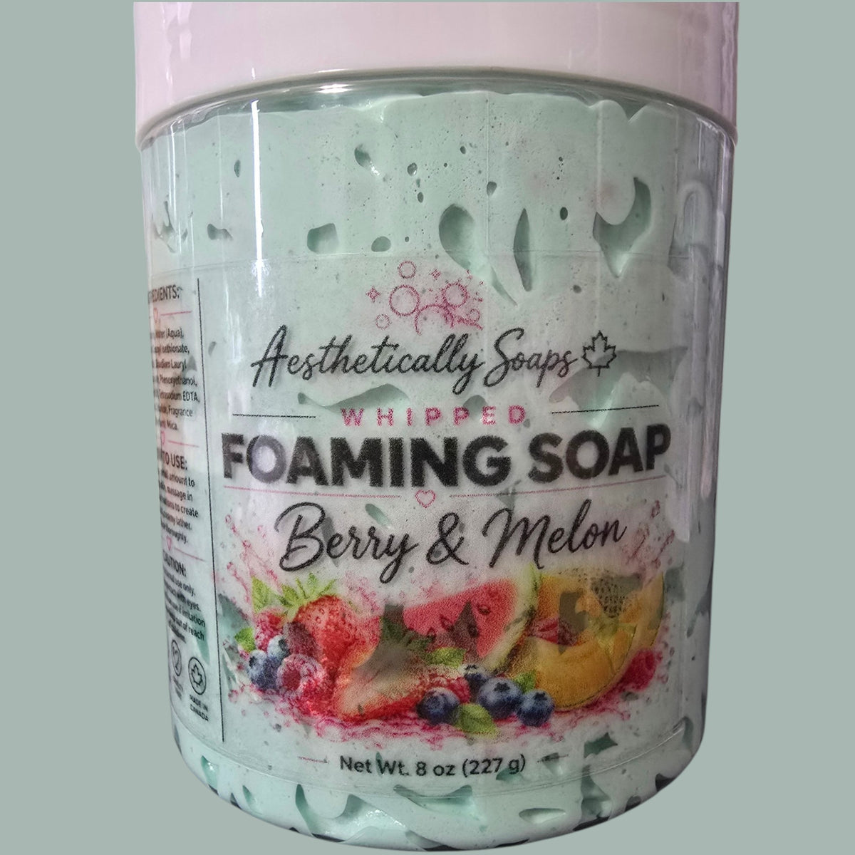 Whipped foaming soap