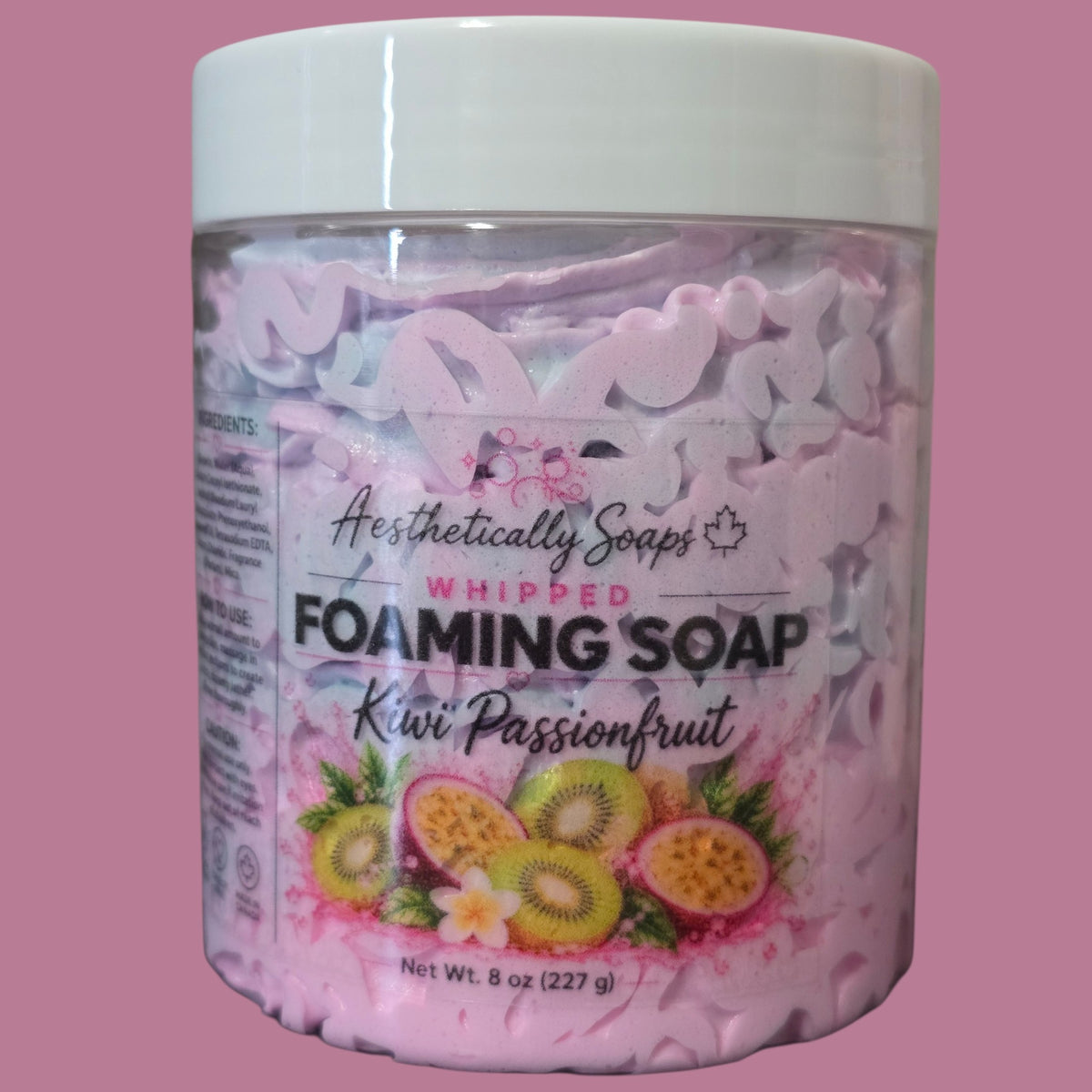 Whipped foaming soap